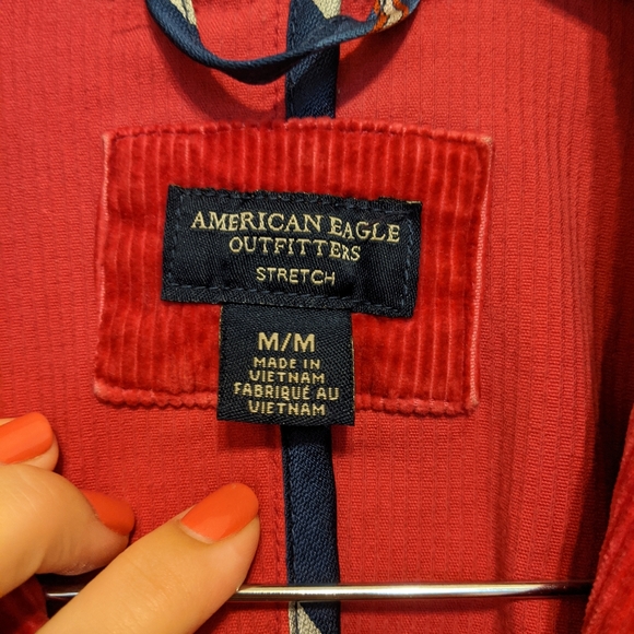 Raspberry-red corduroy blazer - Picture 3 of 7